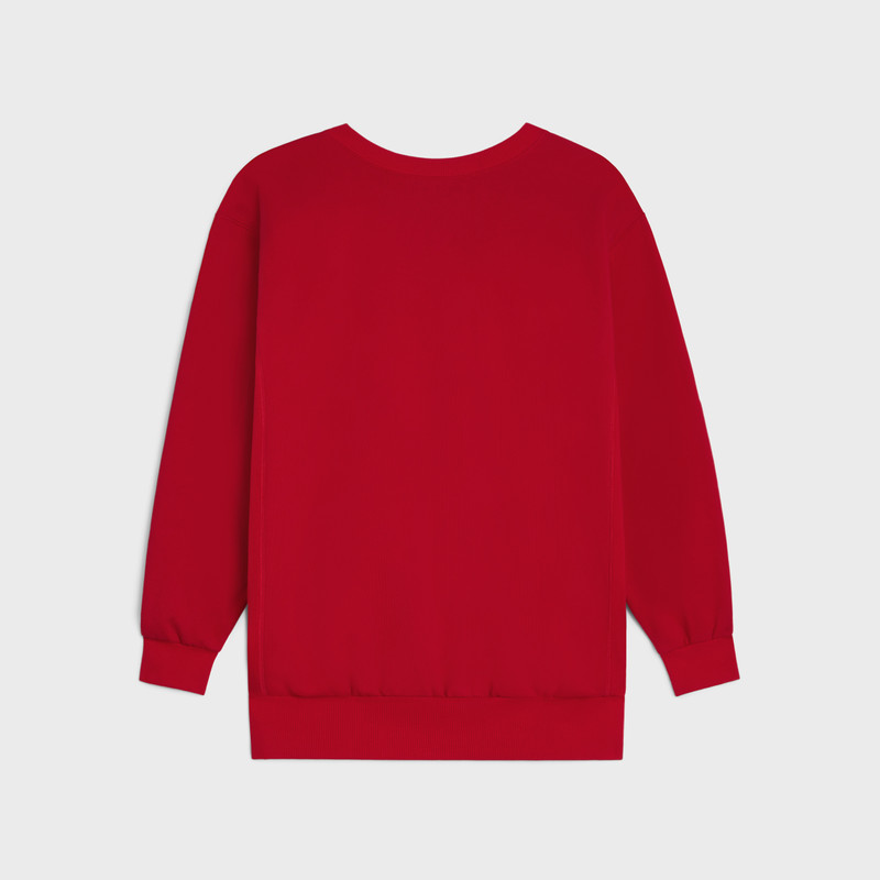 CELINE oversized celine sweatshirt in cotton fleece outlook