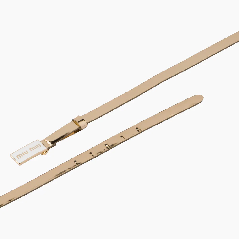 Brushed leather belt - 4
