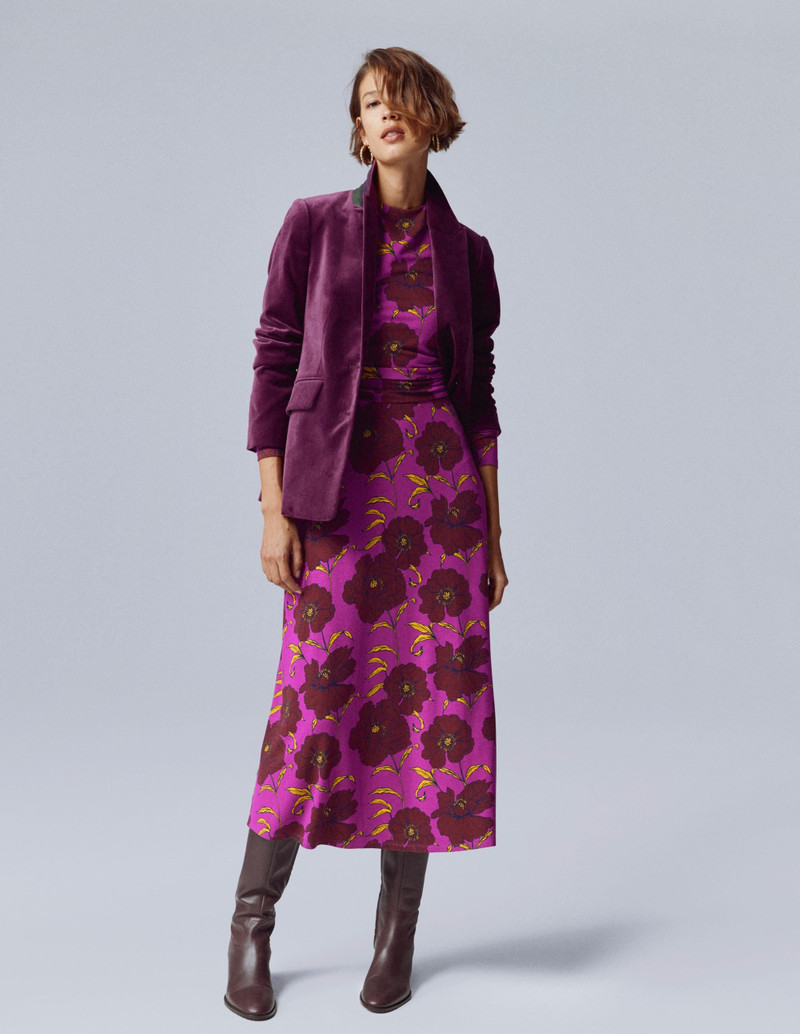 Stamford Velvet Blazer-Plum Jam 8