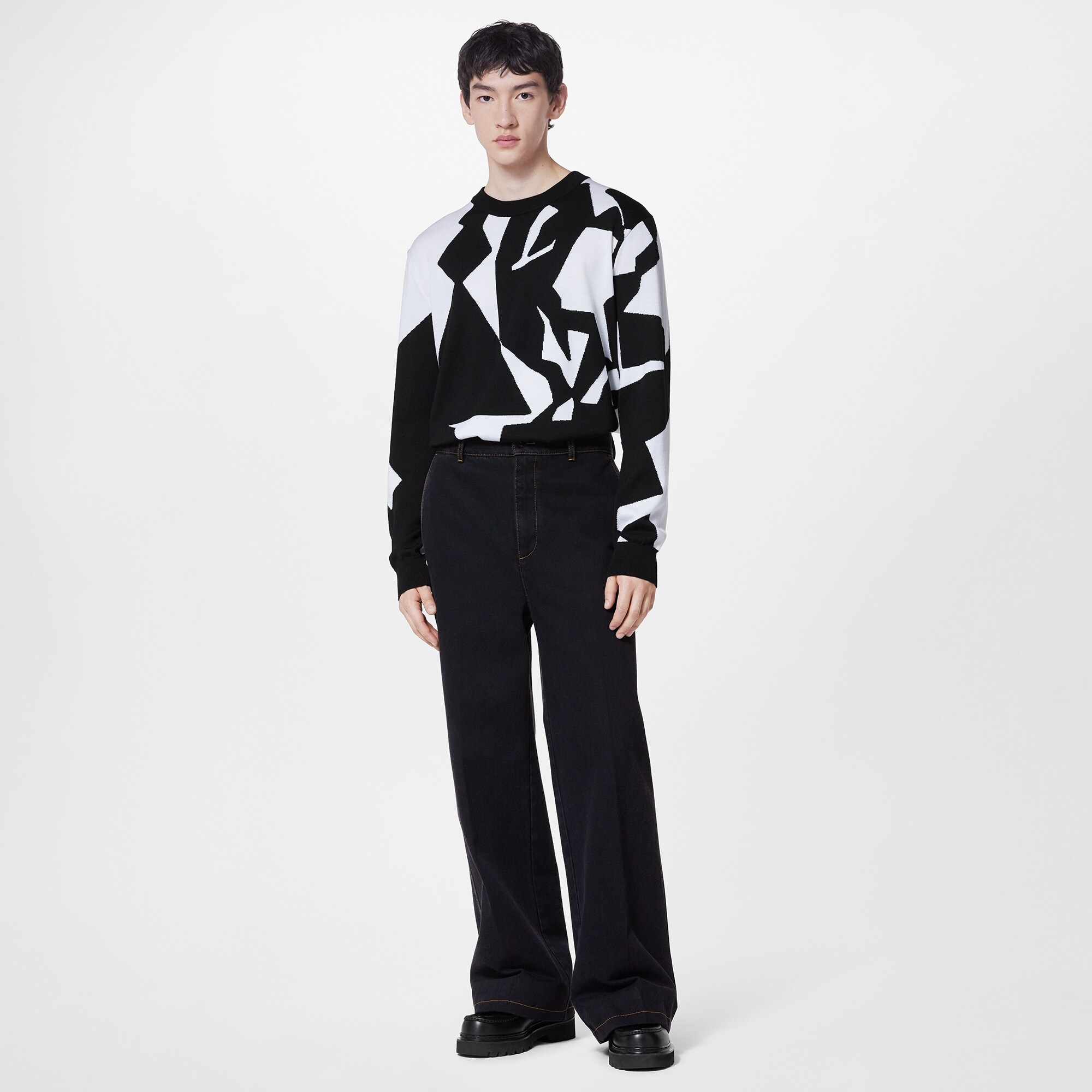LV Abstract Houndstooth Crewneck - 2