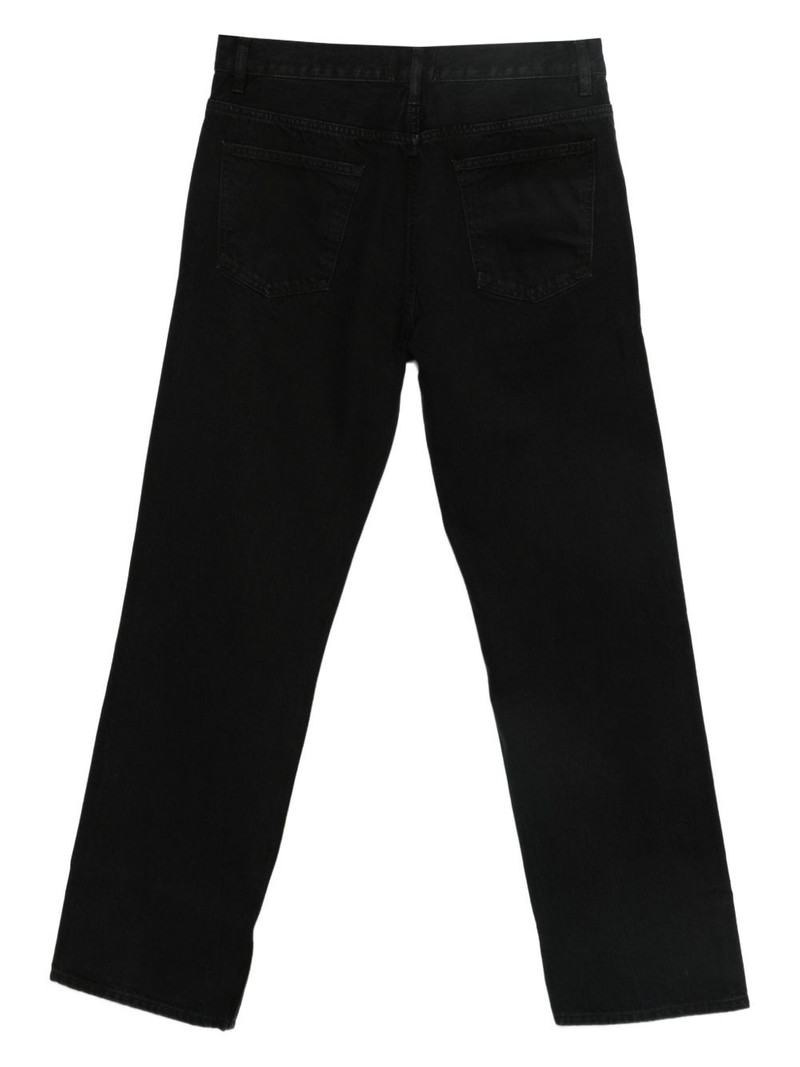 FRAME pocketed denim straight-leg jeans outlook