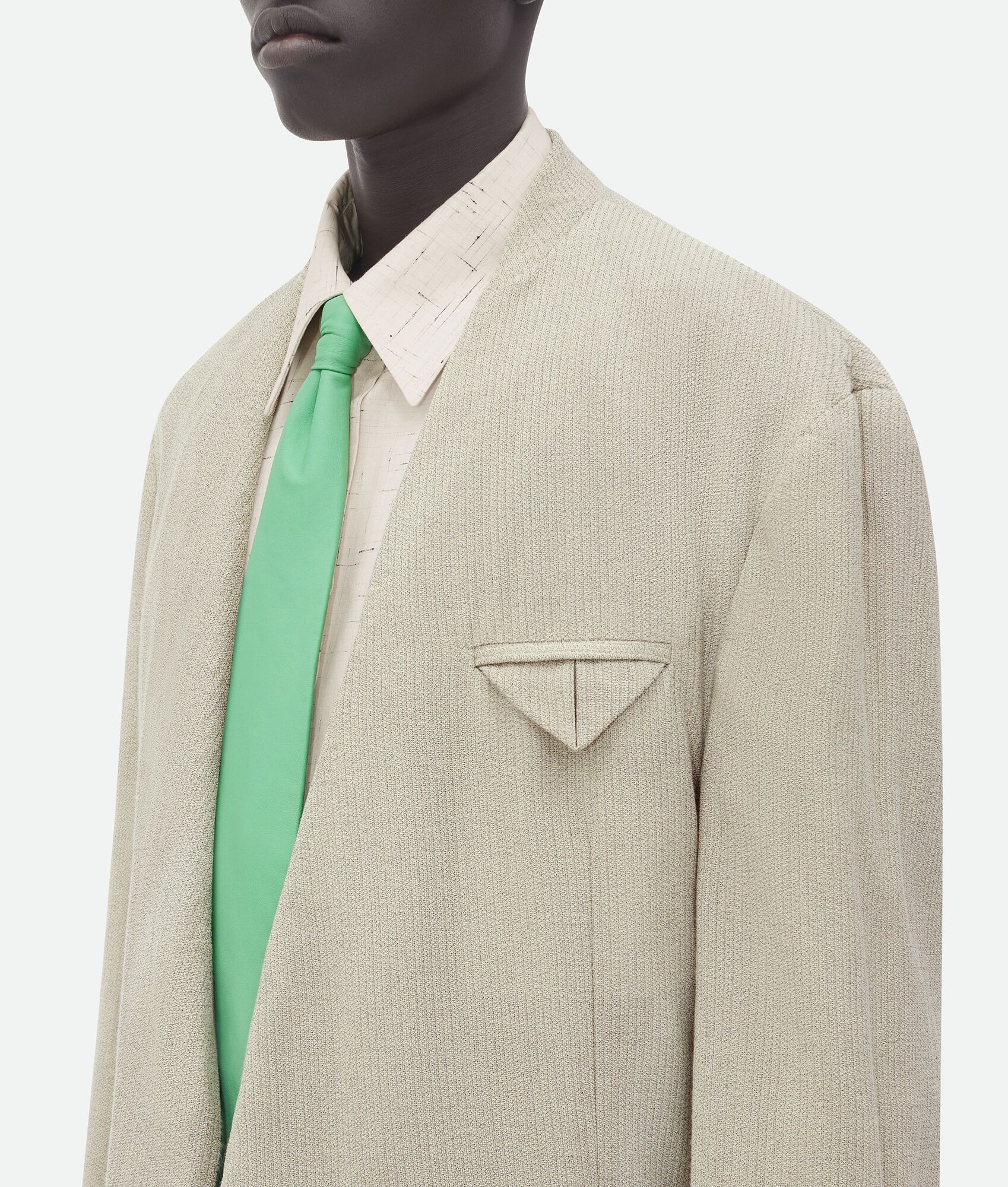Mouline Wool Silk Jacket - 5