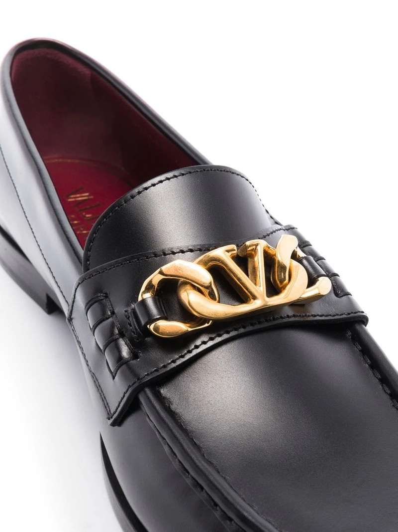 Valentino VLogo Chain leather loafers outlook