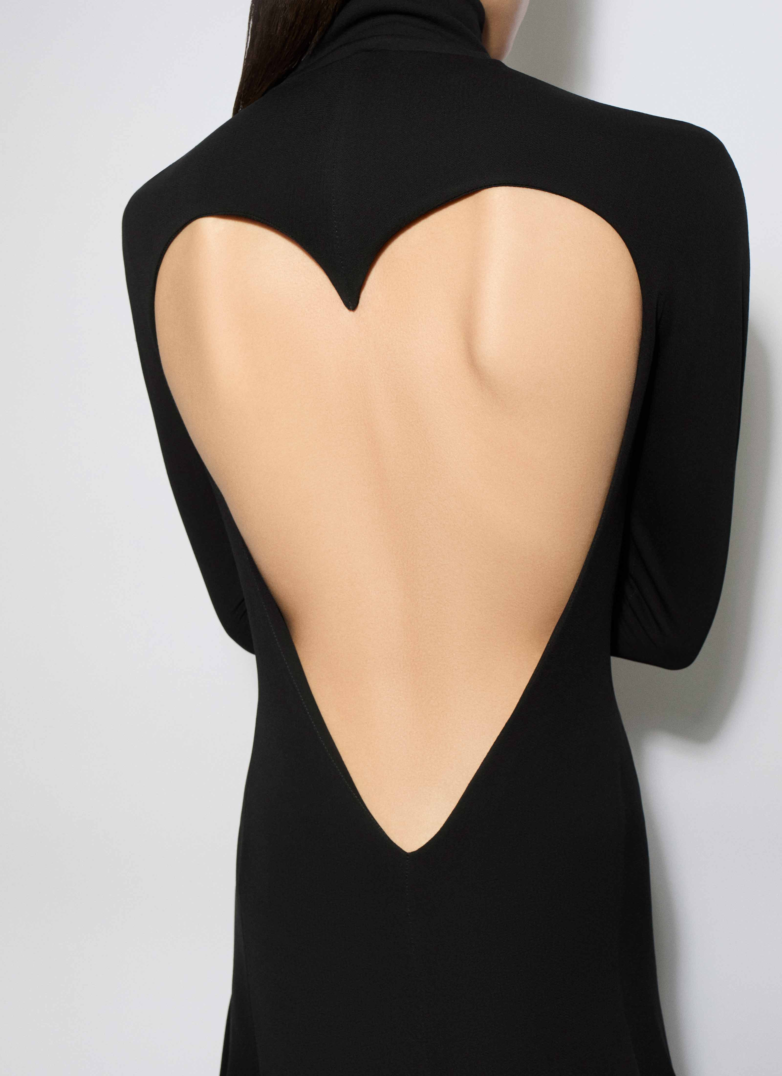 FLUID JERSEY HEART DRESS - 6
