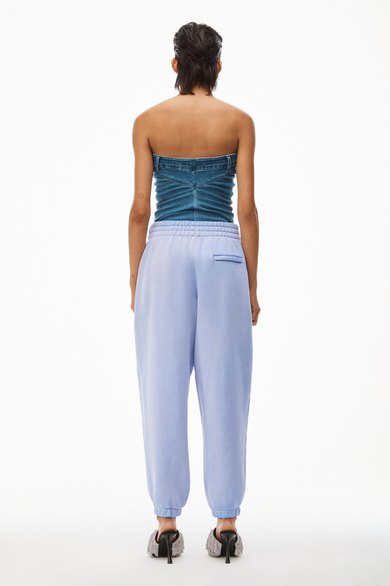 PUFF LOGO SWEATPANT IN ESSENTIAL TERRY 5