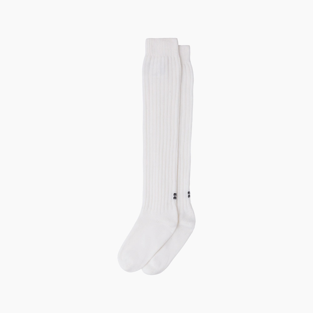 Wool over-the-knee socks - 1