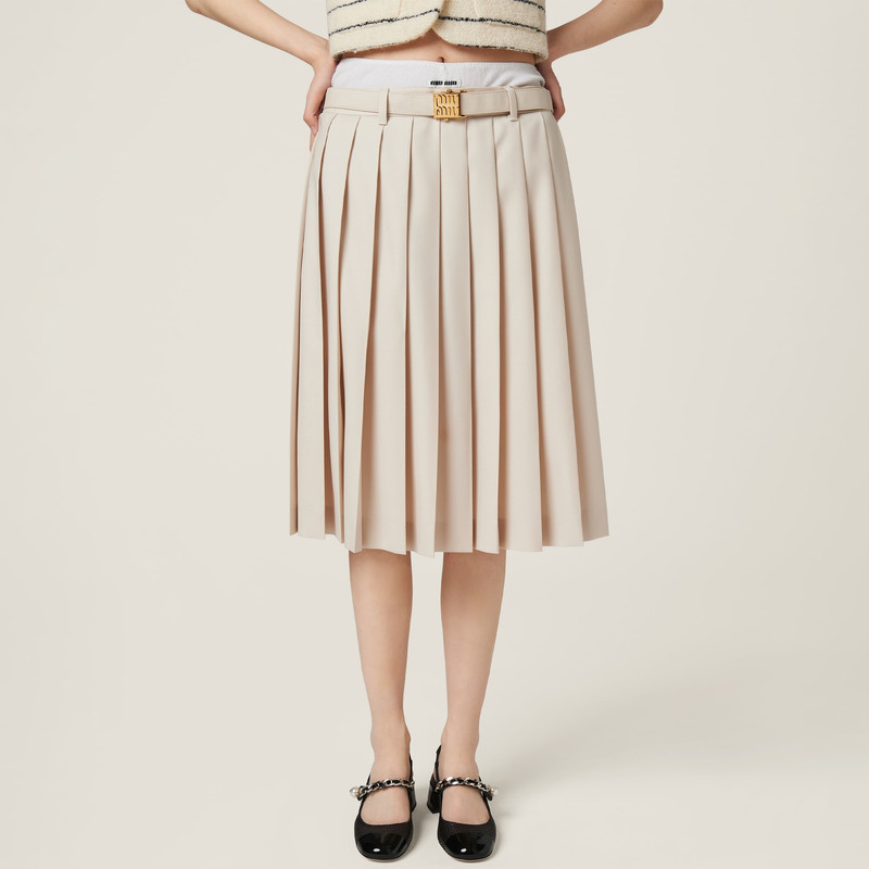 Miu Miu Patent leather and raffia slingback pumps outlook