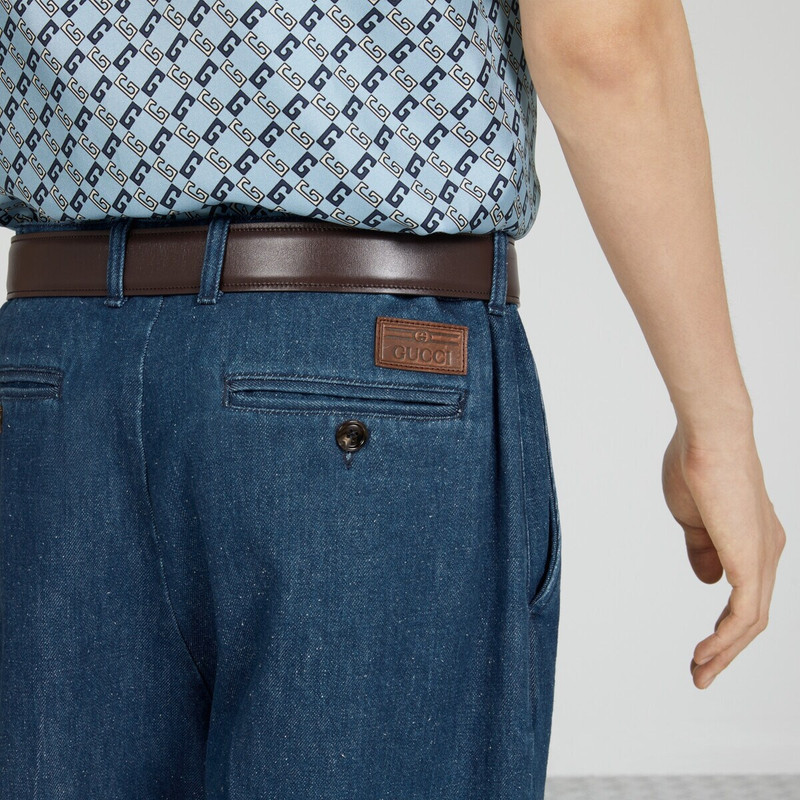 Washed organic denim pant 3