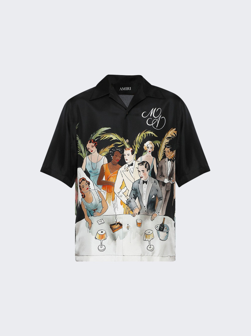 Bar Scene Bowling Shirt Black 1