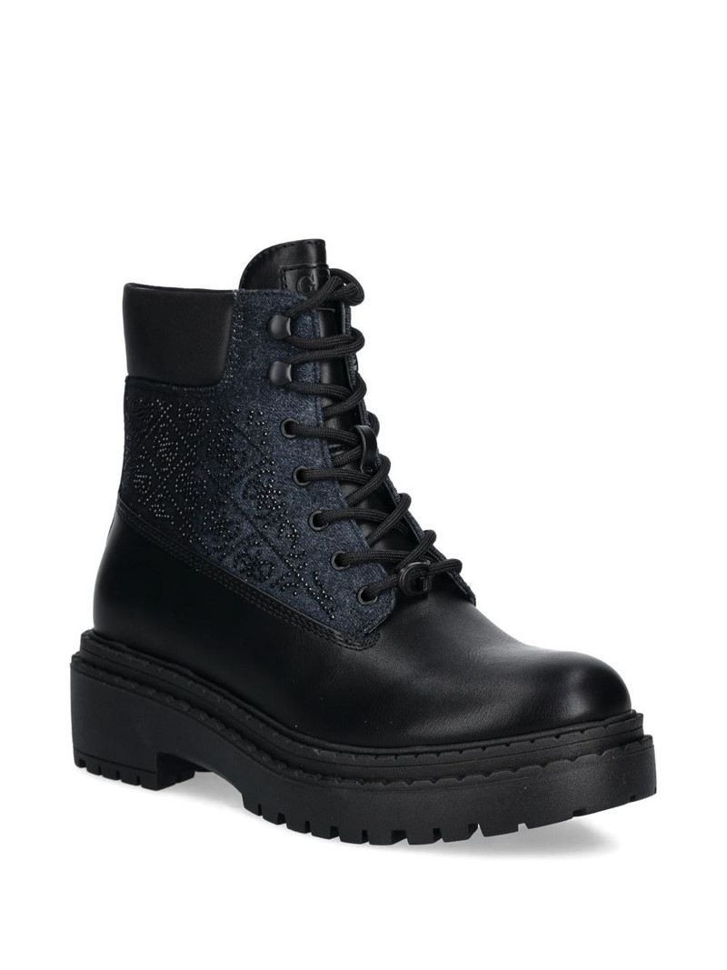 GUESS USA embellished lace-up boots outlook