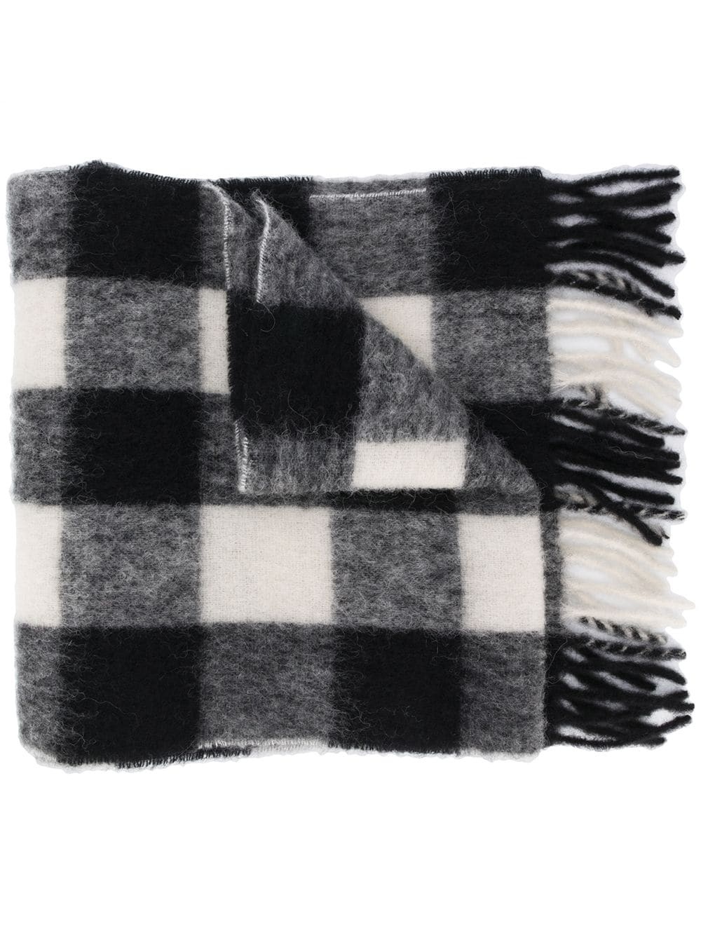 large checkered scarf - 1