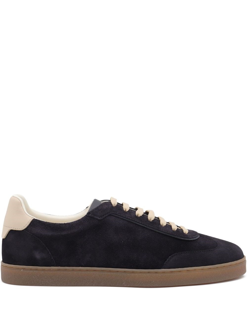 Suede leather sneakers - 1
