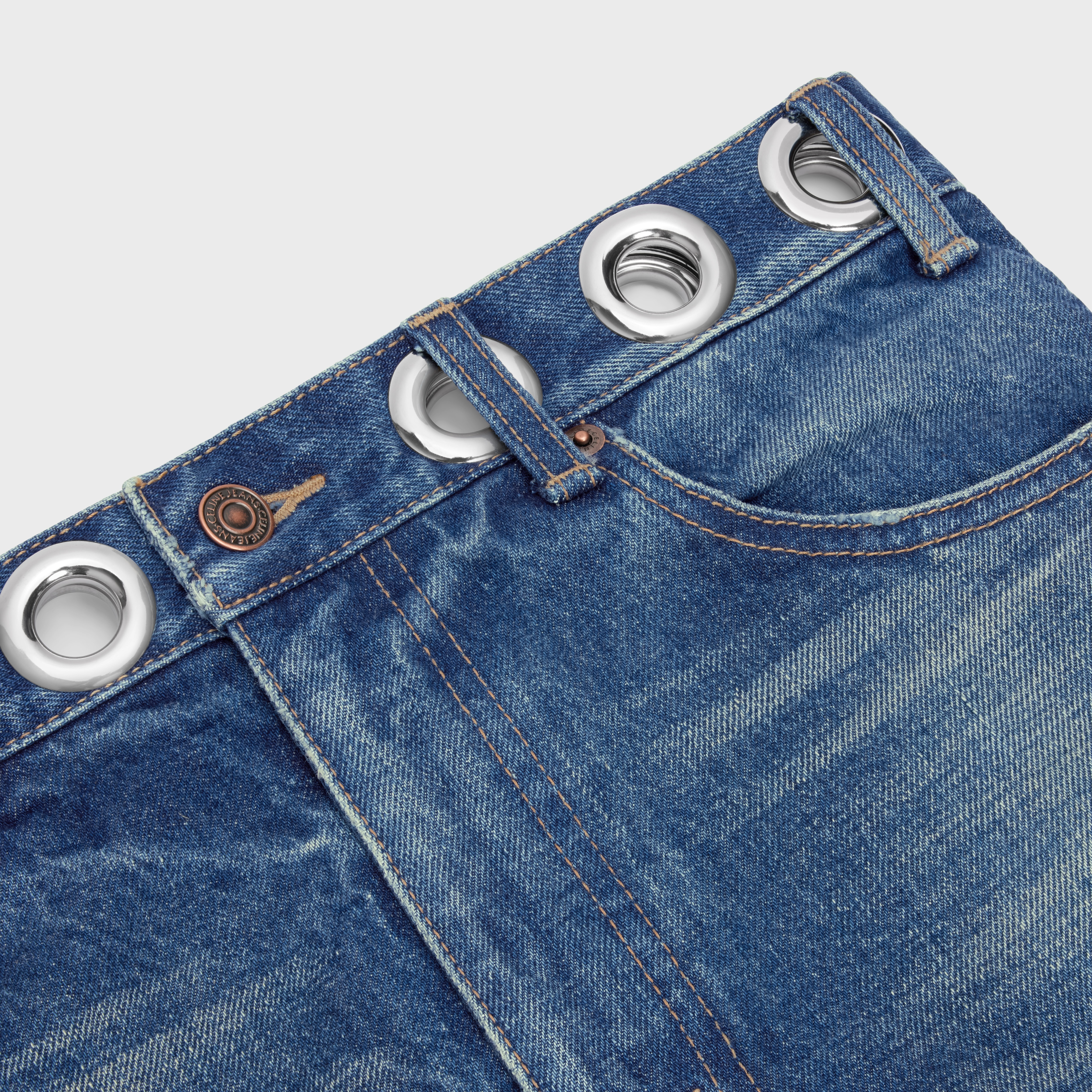 FLARED SURF JEANS IN DARK UNION WASH DENIM - 5