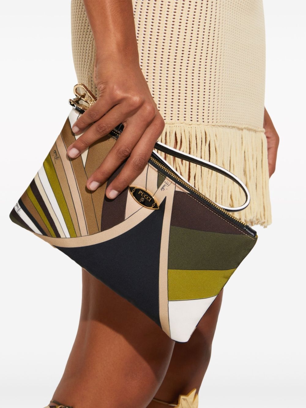 Iride-print clutch bag - 2