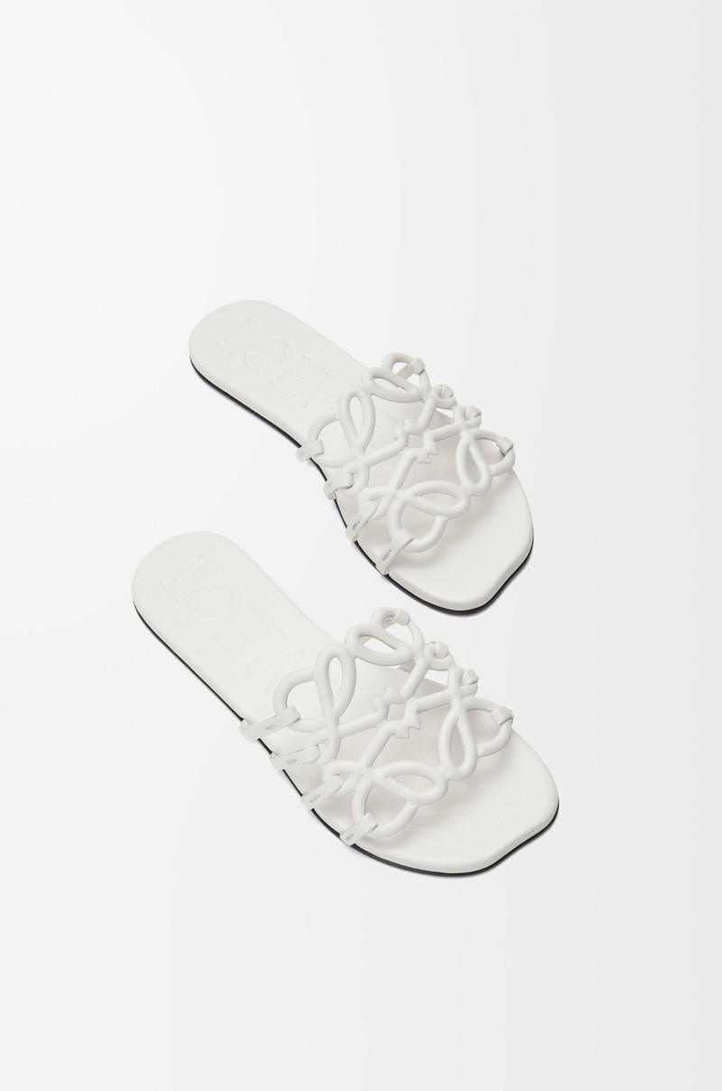 Loewe Petal Anagram slide in soft calfskin outlook