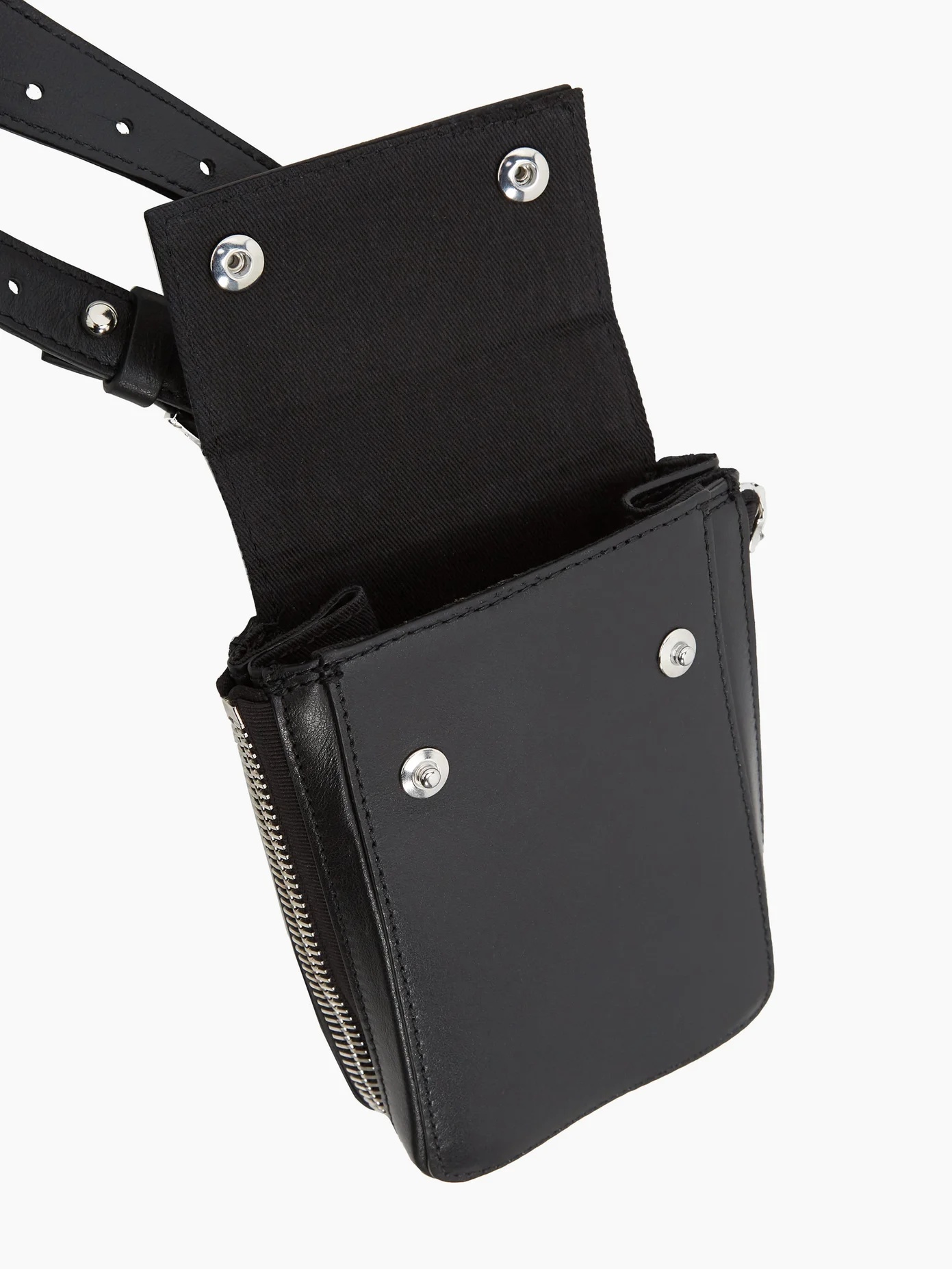 Zipped-pouch leather harness - 4