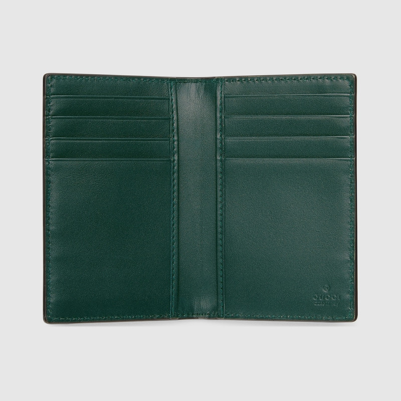 GUCCI Python card case with Double G outlook