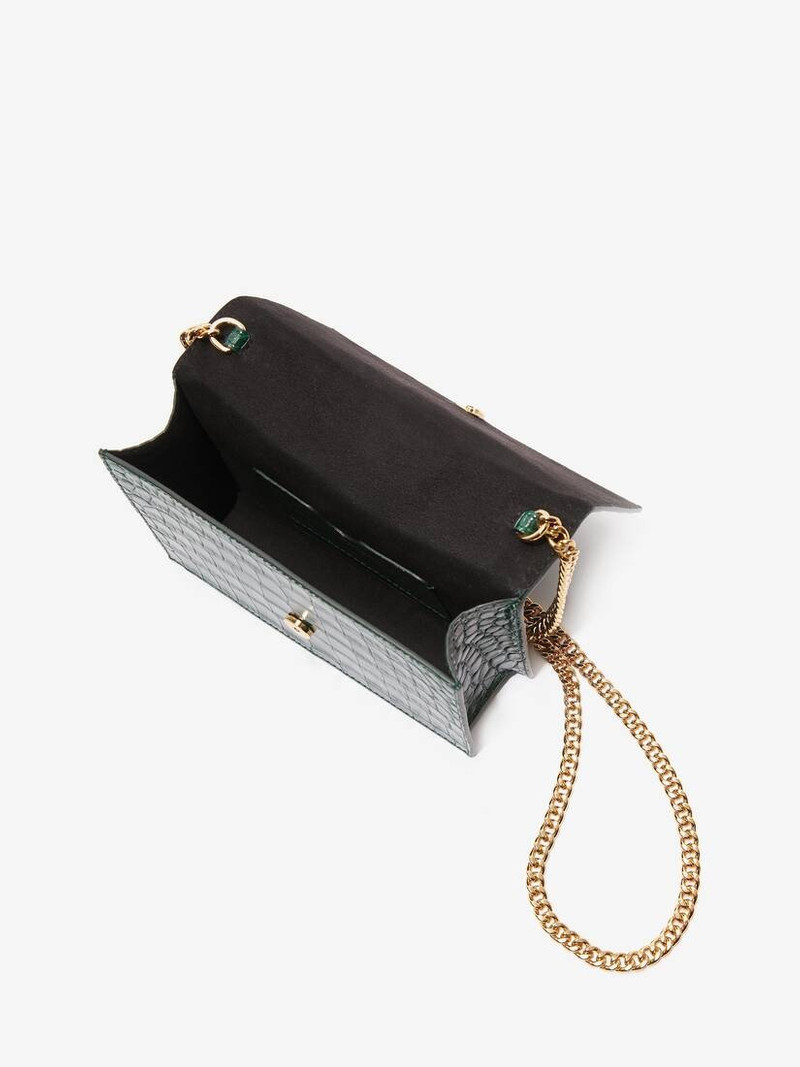 Women's Small Skull Bag in Emerald 4