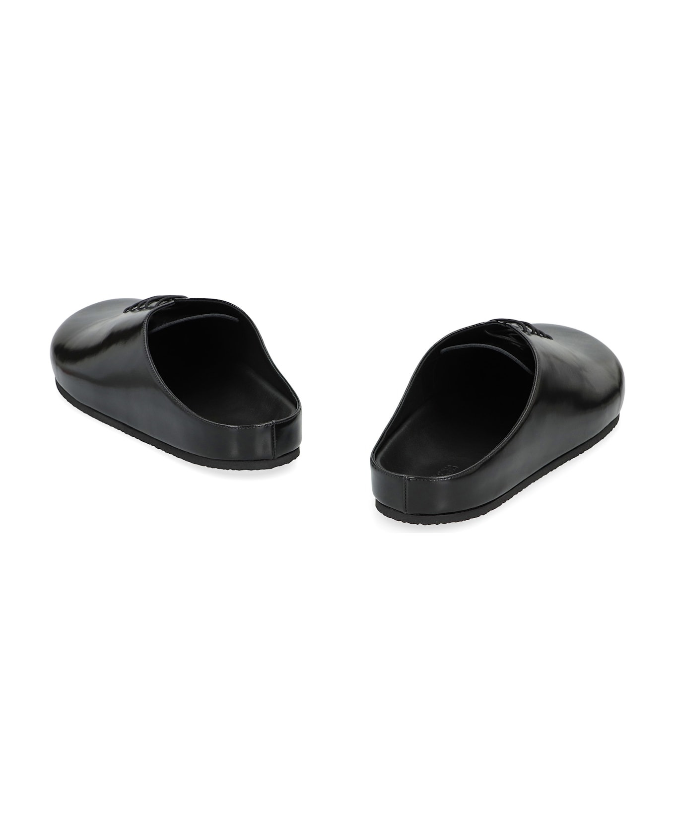 Mules Derby Shoes In Leather - 4