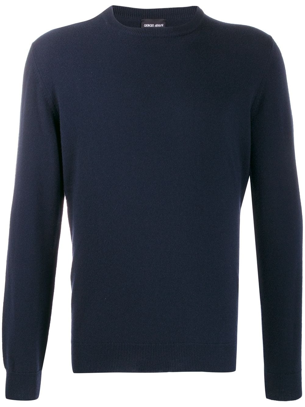 fine knit crew neck sweater - 1