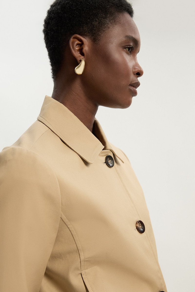 Cotton Button Tailored Jacket 5
