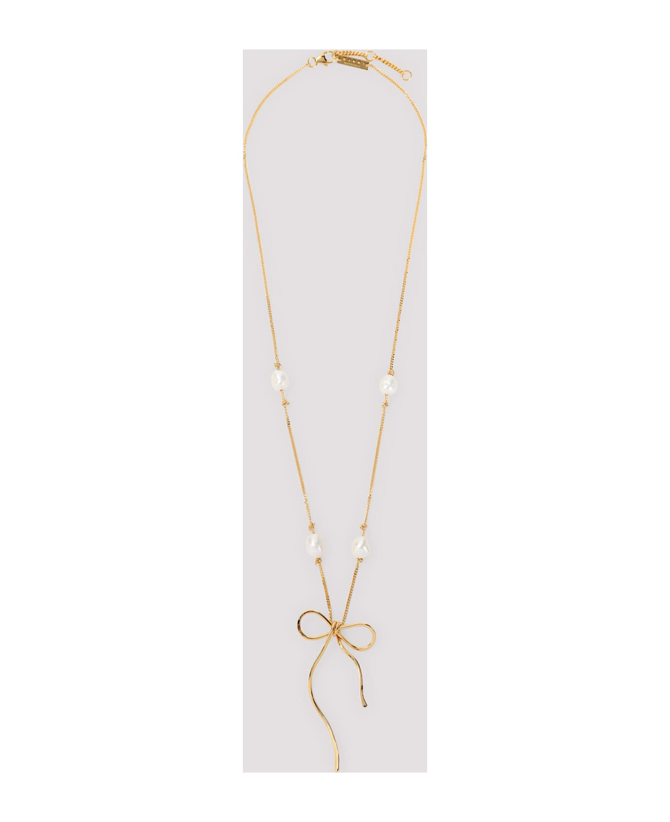 Brass And Pearl Necklace - 3
