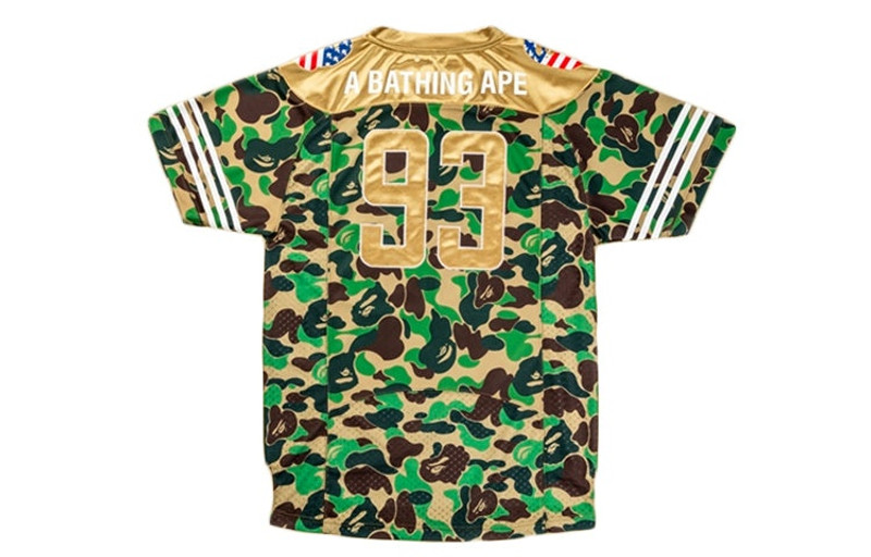 A BATHING APE® A Bathing Ape x adidas ABC Football Jersey Short-sleeved MENS MULTI 1F23-109-952 outlook