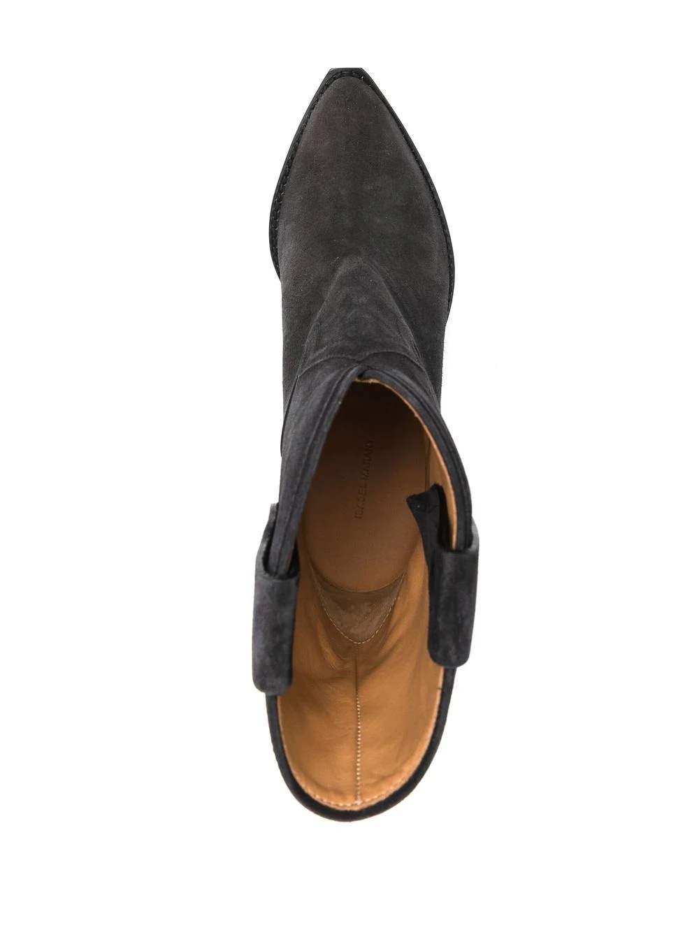 pointed-toe suede boots - 4