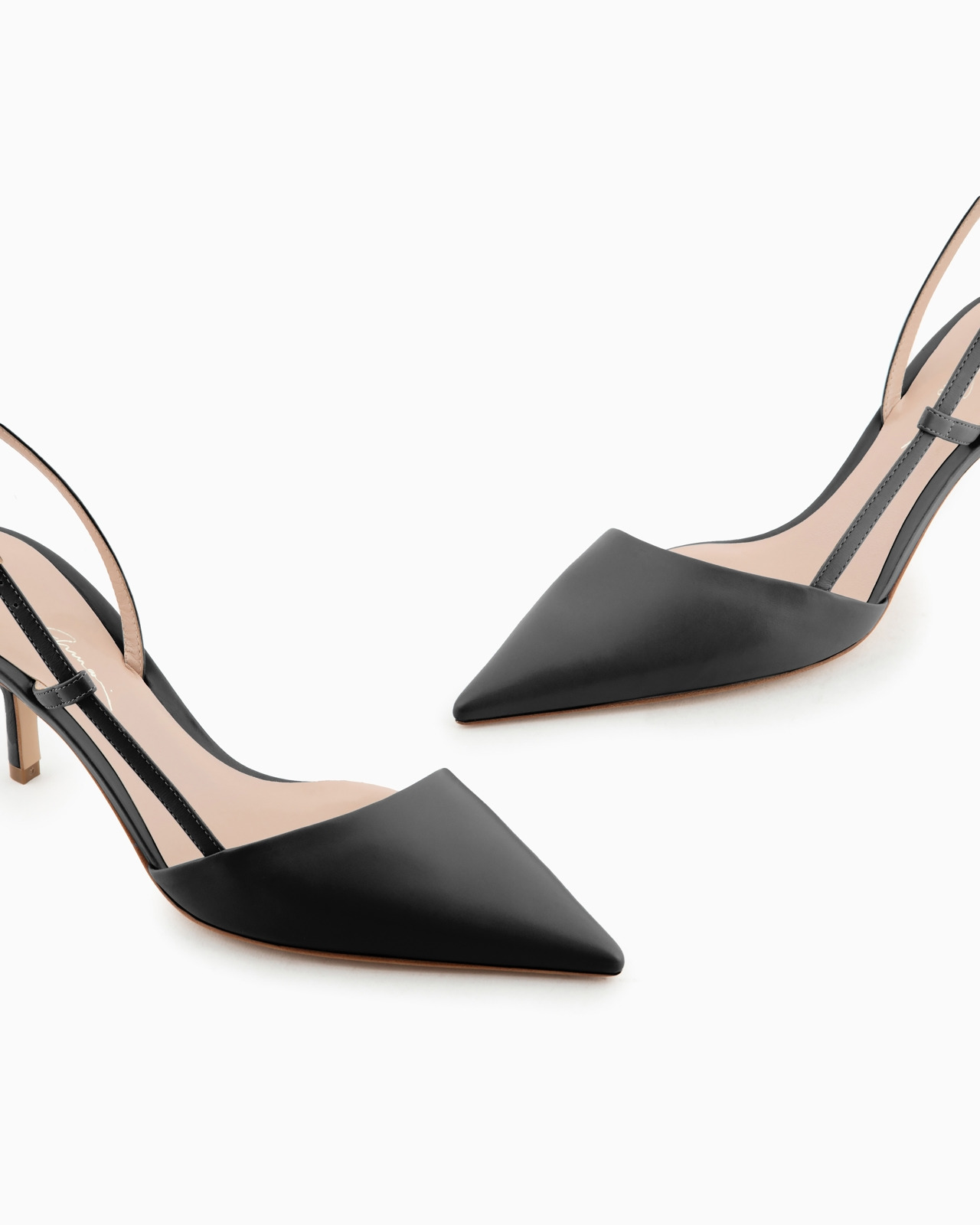 Leather slingbacks - 5