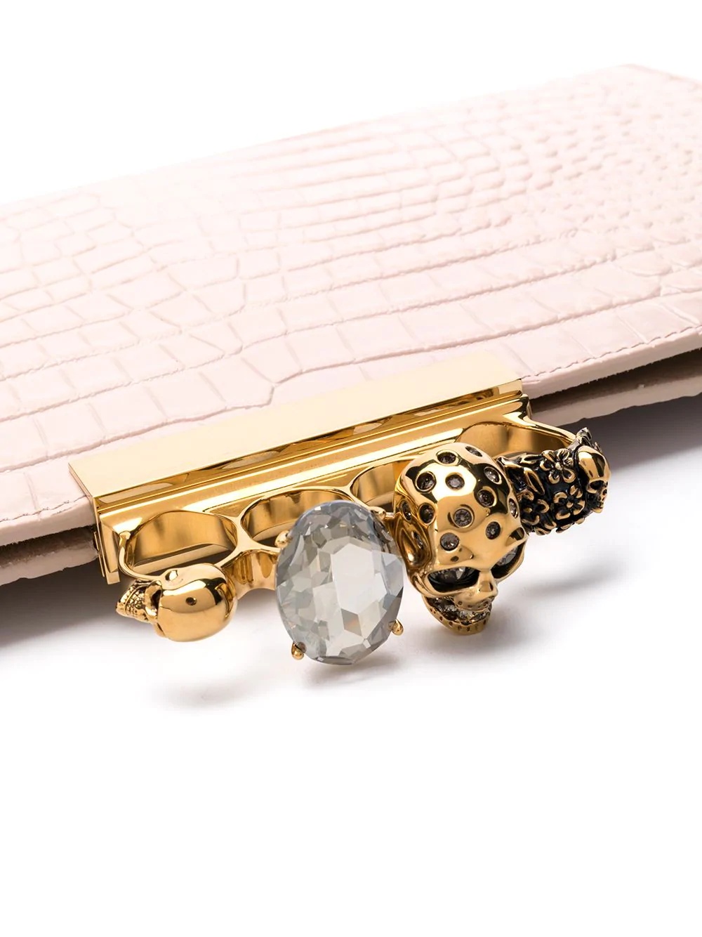 Skull Four-Ring clutch bag - 4