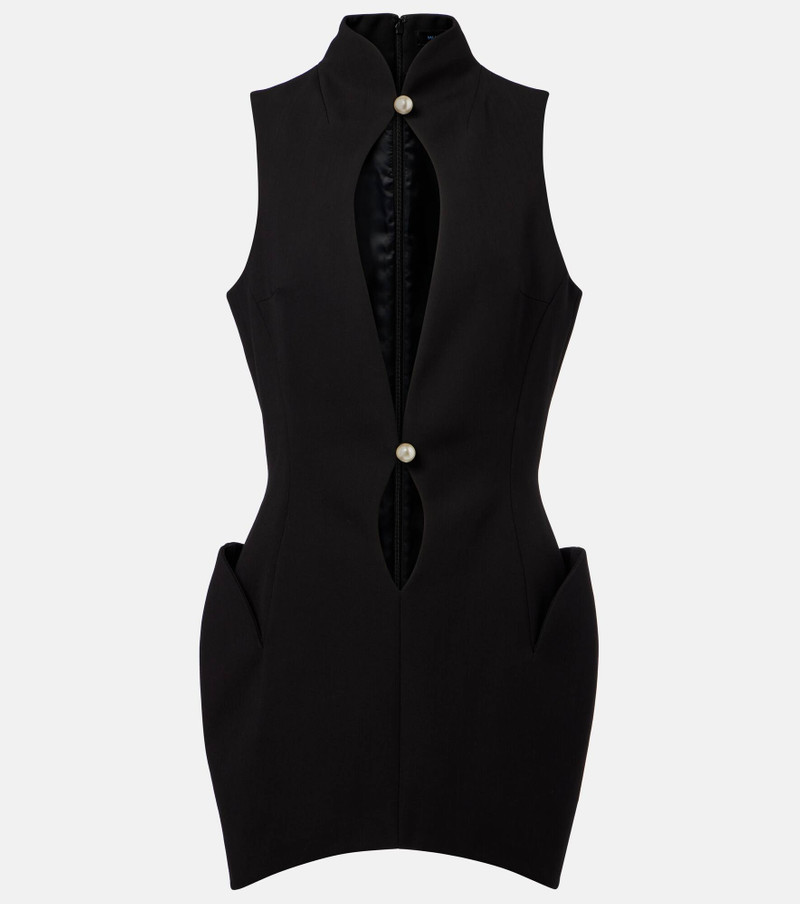 cut-out mini dress - 1
