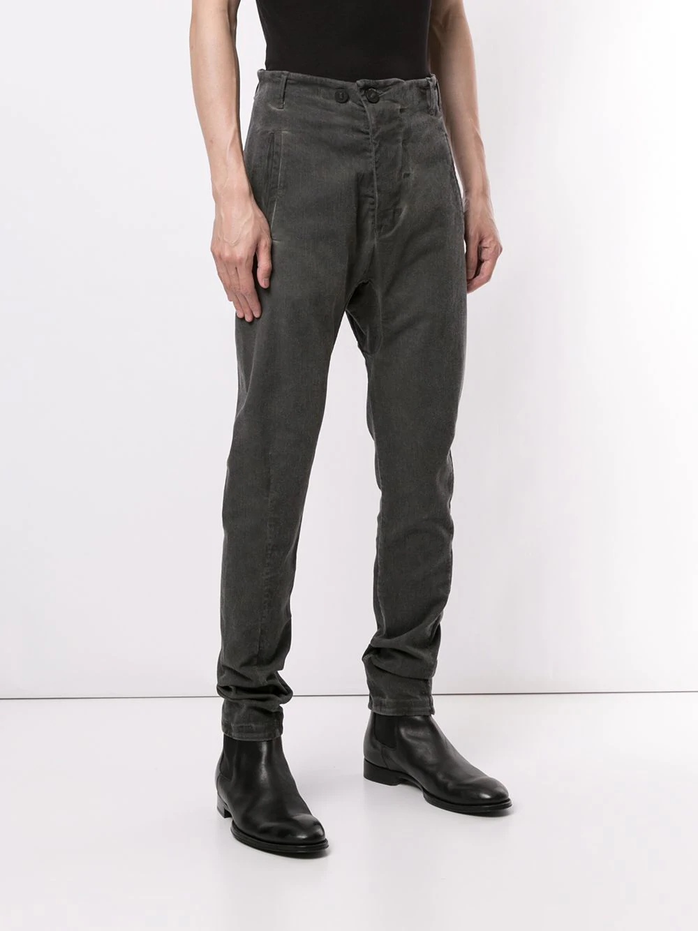 high-waist tapered trousers - 3