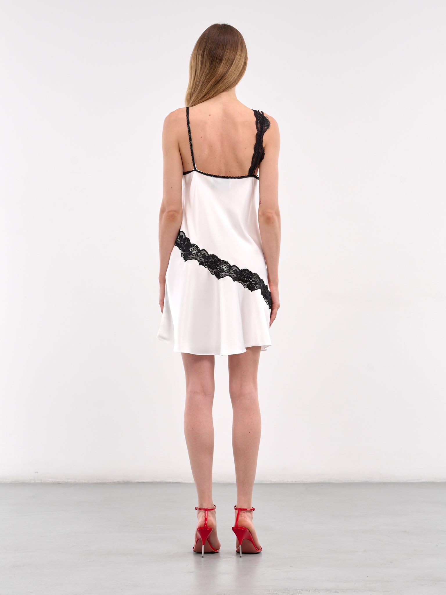 Bias Lace Mini Dress - 3