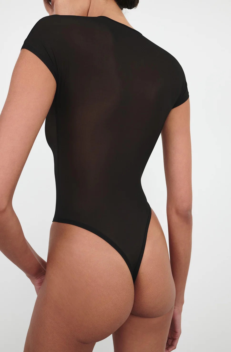 Sheer Cap Sleeve Bodysuit - 3