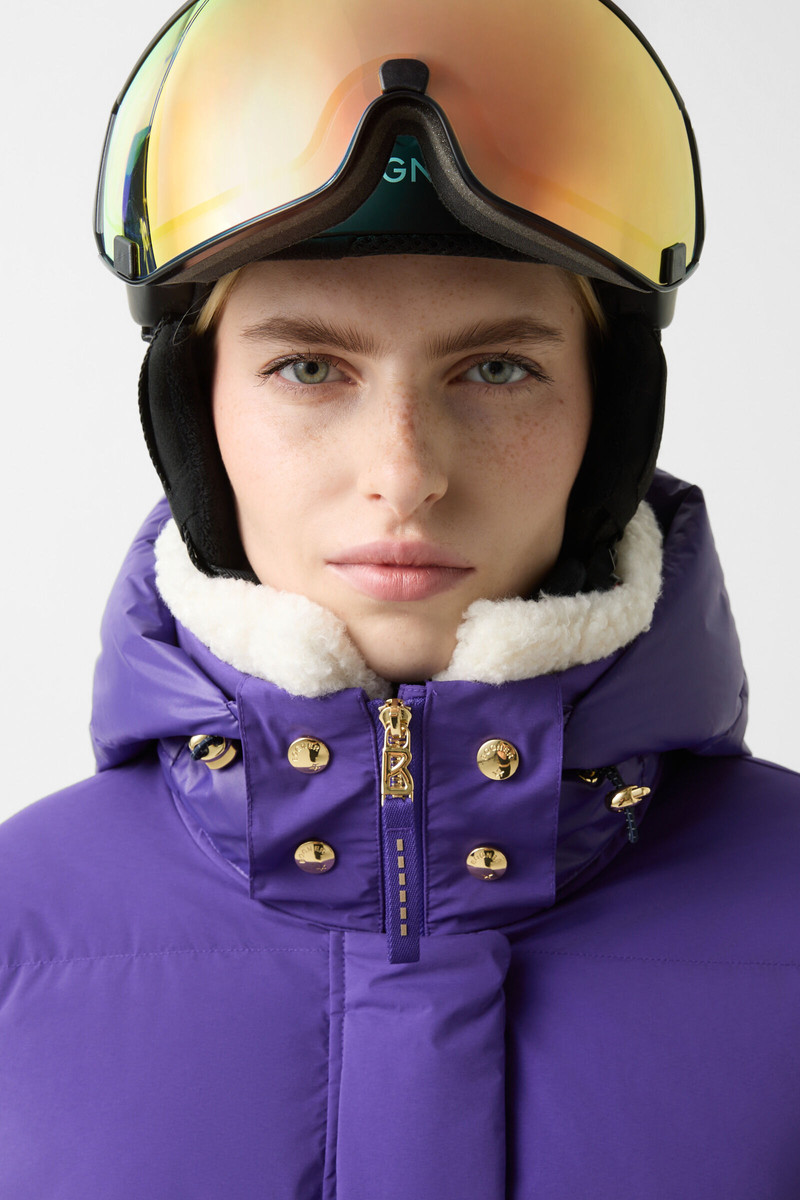 Maja down ski jacket in Violet 5