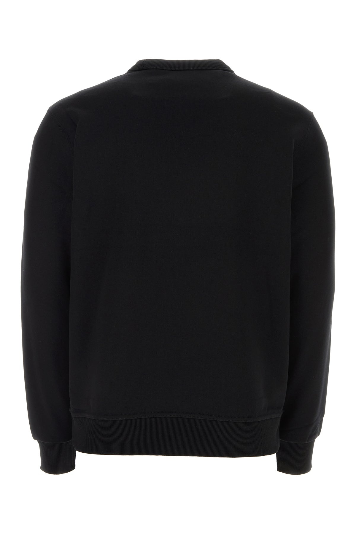 Black stretch cotton oversize sweater - 2
