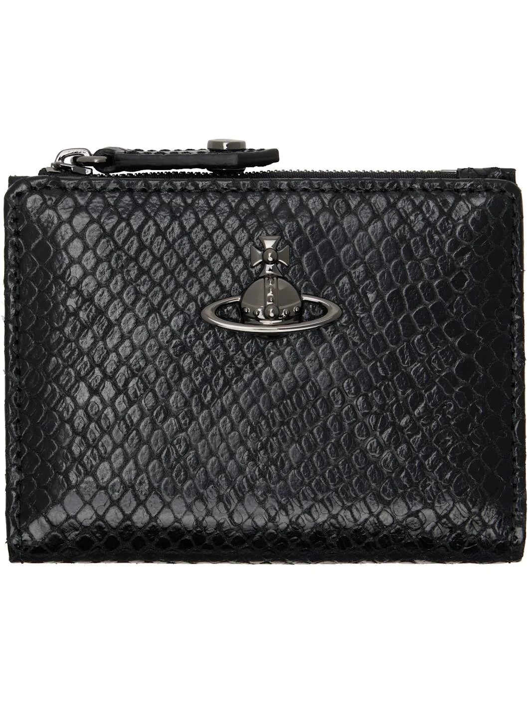 Black Slim Flap Card Holder - 1