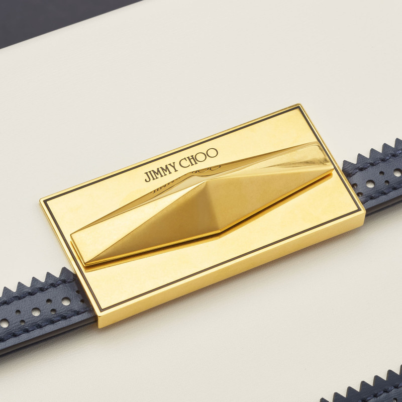 Diamond Top Handle
Navy & Latte Leather Top Handle Bag 4