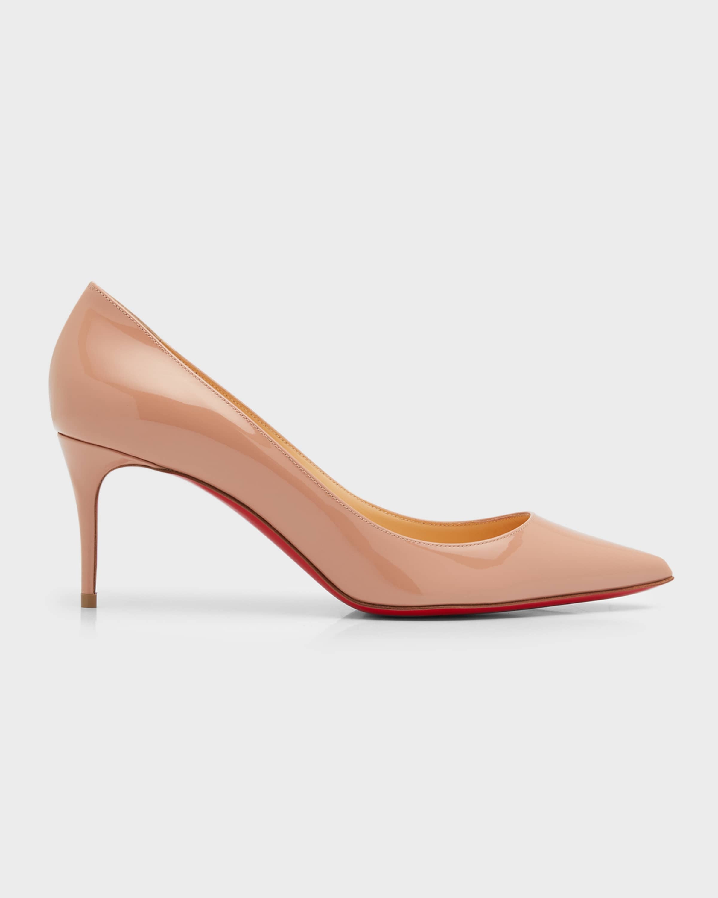 Kate 70mm Patent Red Sole Pumps - 1