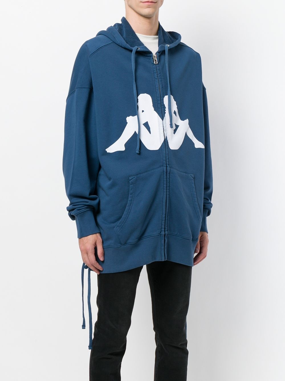 logo print hoodie - 3