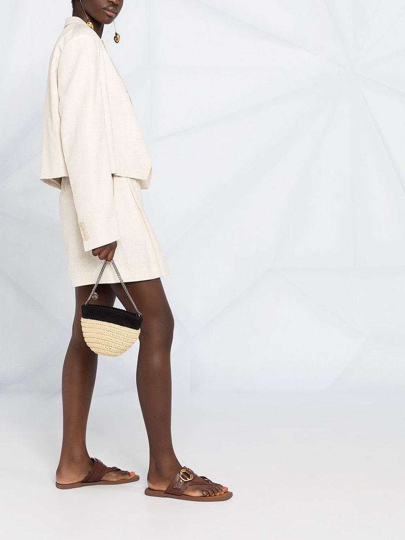 peak-lapel cropped jacket 6