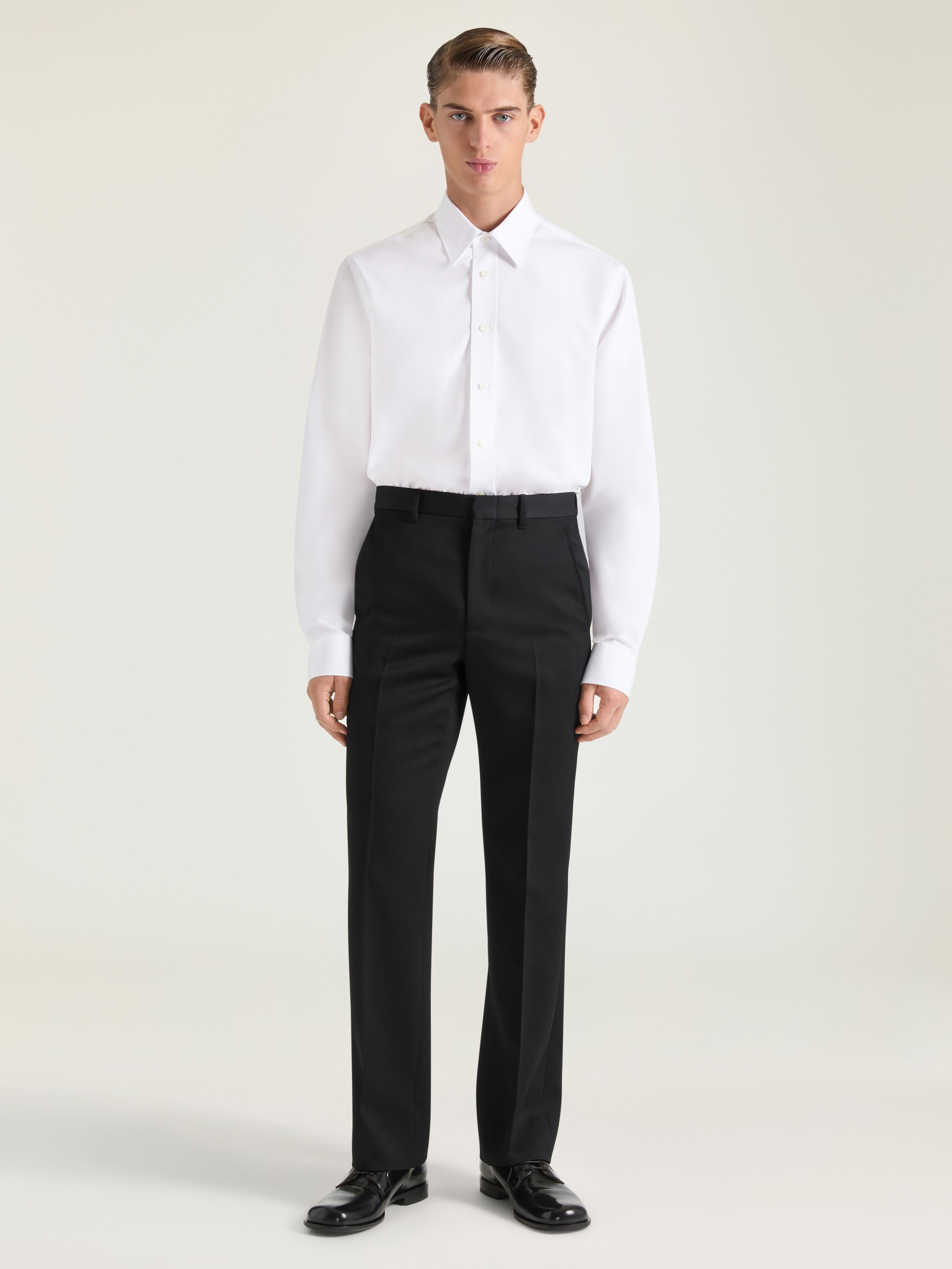 SHIRT IN POPLIN WITH CLAPPERBOARD PRINT - 2