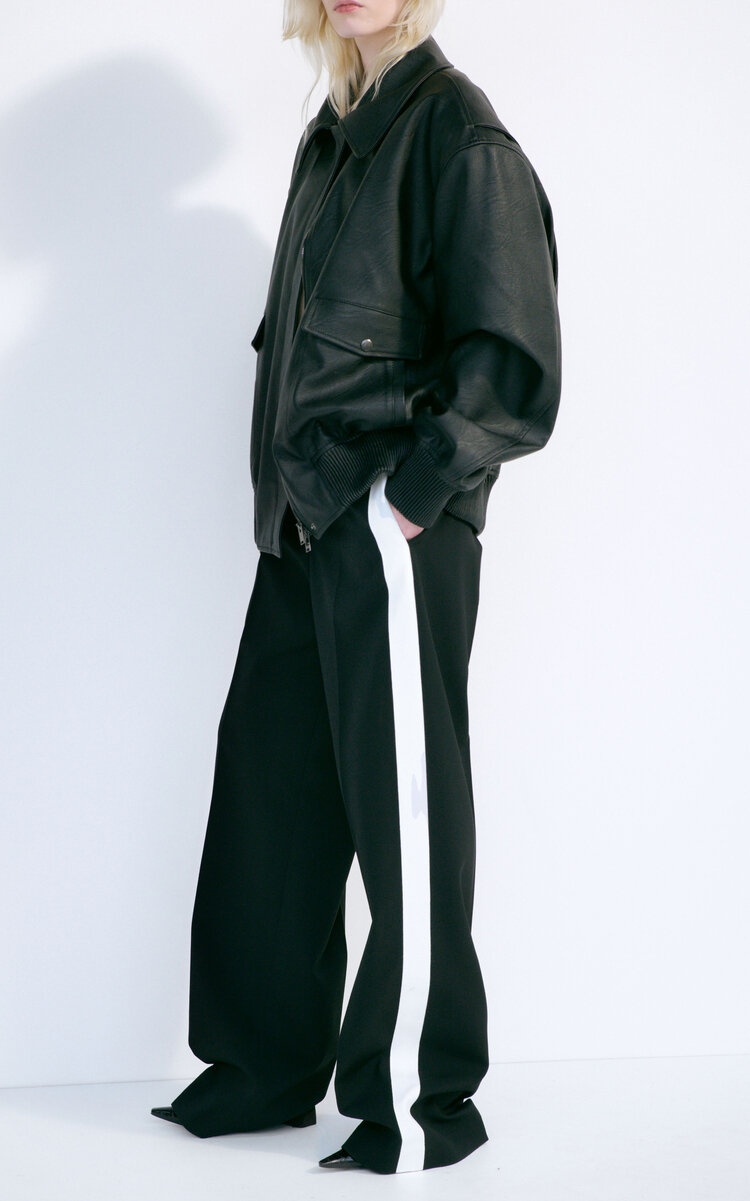 Tuxedo-Striped Stretch-Wool Pants black - 2