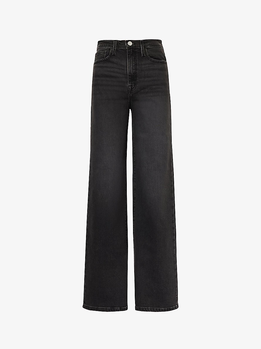 Le Jane wide-leg high-rise stretch-denim jeans - 1