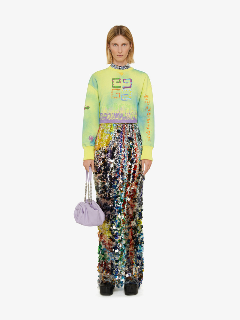 Givenchy SWEATSHIRT IN FELPA WITH STENCIL EFFECT PRINT outlook