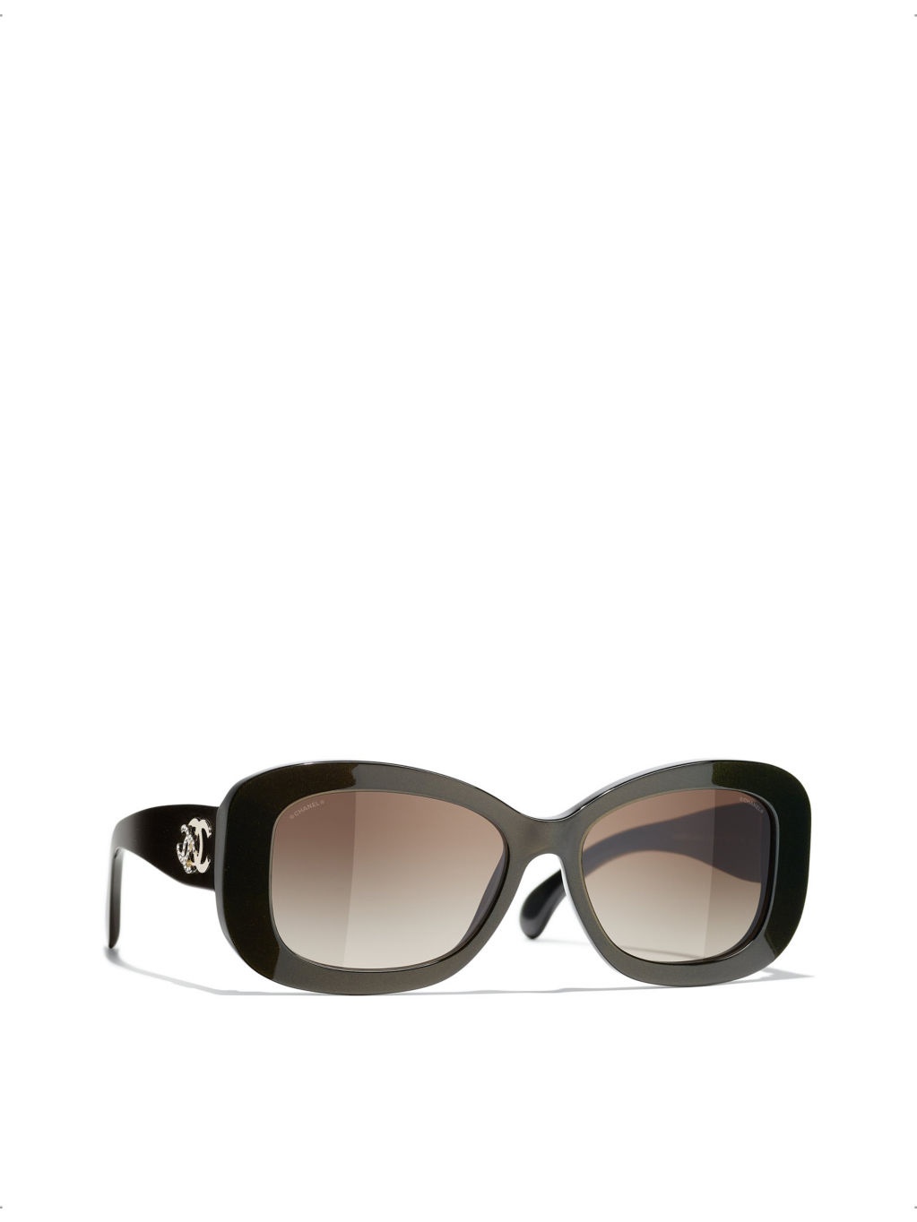 CH5468B rectangle-frame acetate sunglasses - 2