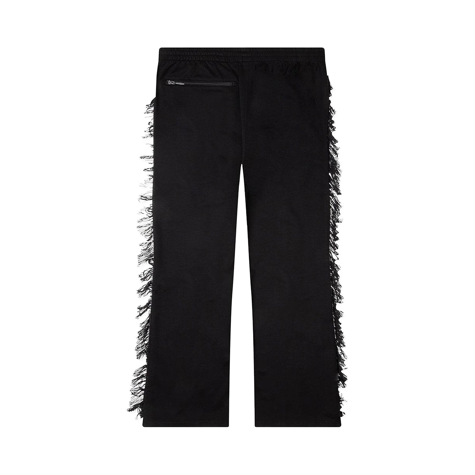 Needles Rayon Jersey Fringe Boot-Cut Track Pant 'Black' - 2