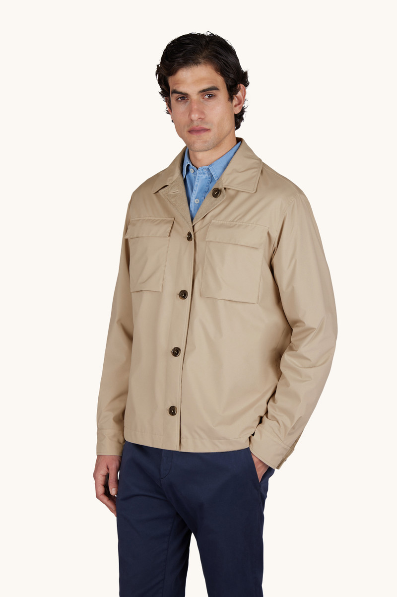 REVERSIBLE OVERSHIRT IN CASHMERE AND TECHNICAL FABRIC 12