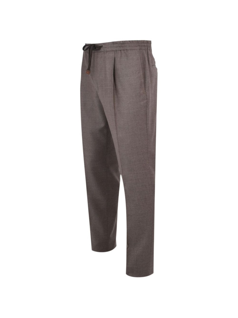 drawstring pleated trousers 3