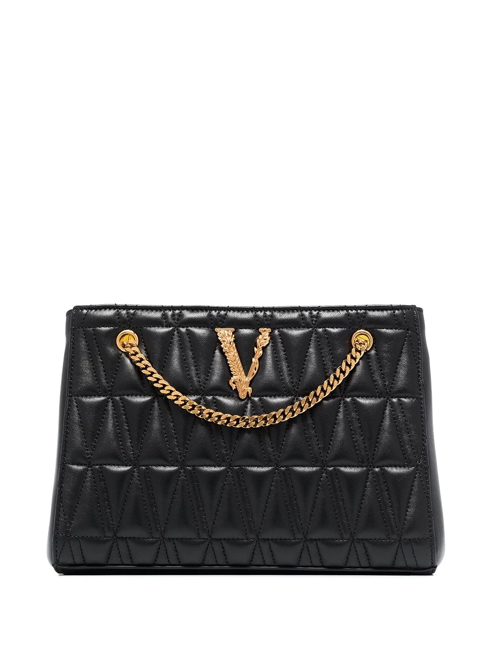 Virtus quilted leather shoulder bag - 1